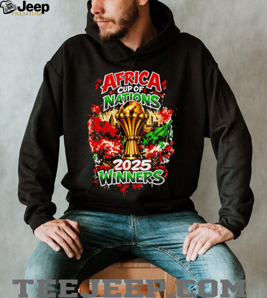 Africa Cup Of Nations 2025 Winners Soccer Trophy T Shirt Africa Cup Of Nations 2025 Winners Soccer Trophy T Shirt