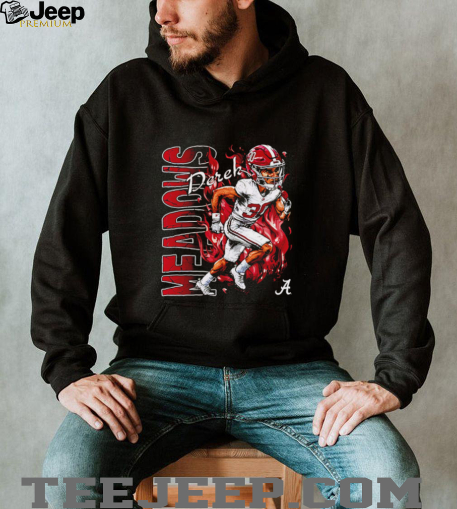 Alabama Football Meadows Player Fire Graphic Sports T Shirt Alabama Football Meadows Player Fire Graphic Sports T Shirt