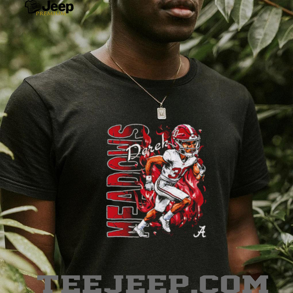 Alabama Football Meadows Player Fire Graphic Sports T Shirt Alabama Football Meadows Player Fire Graphic Sports T Shirt