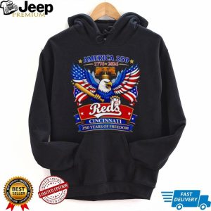 America 250 Cincinnati Reds Baseball Eagle Patriot T Shirt America 250 Cincinnati Reds Baseball Eagle Patriot T Shirt