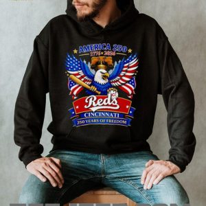 America 250 Cincinnati Reds Baseball Eagle Patriot T Shirt