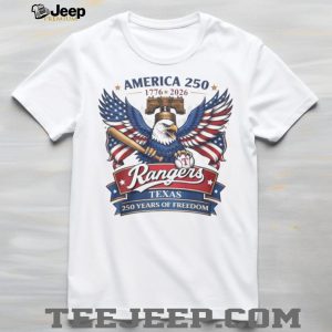 America 250 Texas Rangers 1776 2026 Patriotic Freedom Baseball T Shirt