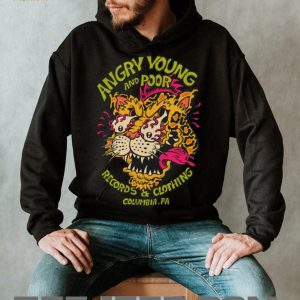 Angry Young and Poor Leopard Punk Record Shop T Shirt (1)