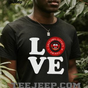 Animal Muppet Emotional Support Animal Funny Love Graphic T Shirt