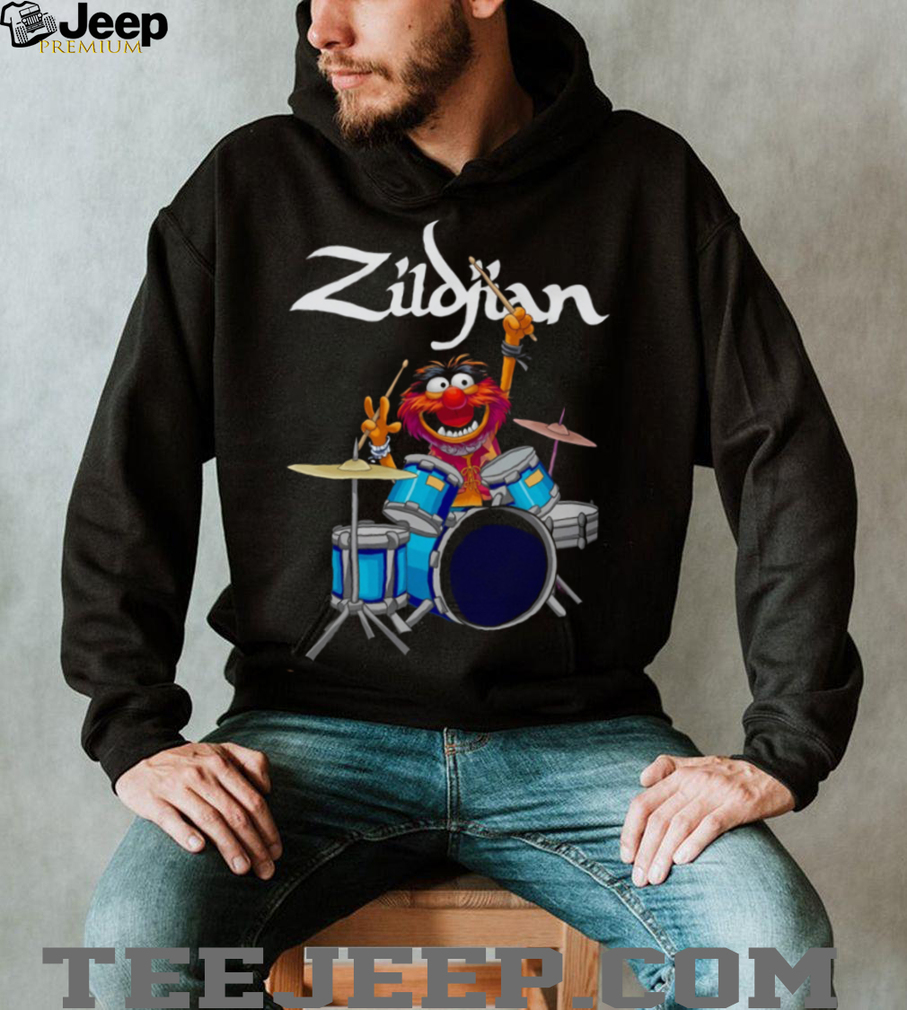 Animal Muppets Drummer Zildjian Music Graphic T Shirt Animal Muppets Drummer Zildjian Music Graphic T Shirt