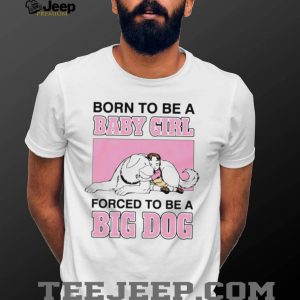 Anime Girl Hugging Big White Dog Parody Graphic T Shirt
