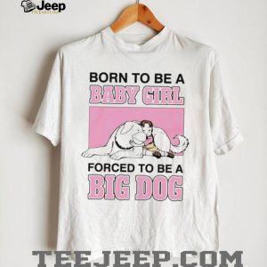 Anime Girl Hugging Big White Dog Parody Graphic T Shirt