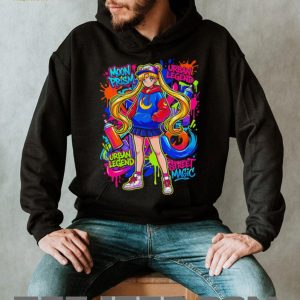 Anime Streetwear Girl Graffiti Moon Prism Style T Shirt