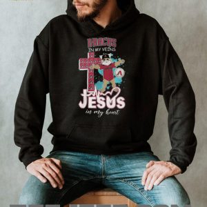 Arizona D Backs Baxter The Bobcat Cross Heartbeat Jesus In My Heart T Shirt