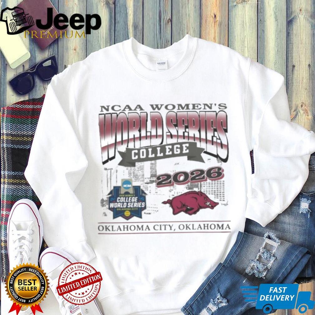 Arkansas Razorbacks NCAA Women’s College World Series Oklahoma City 2026 Logo Shirt Arkansas Razorbacks NCAA Women’s College World Series Oklahoma City 2026 Logo Shirt