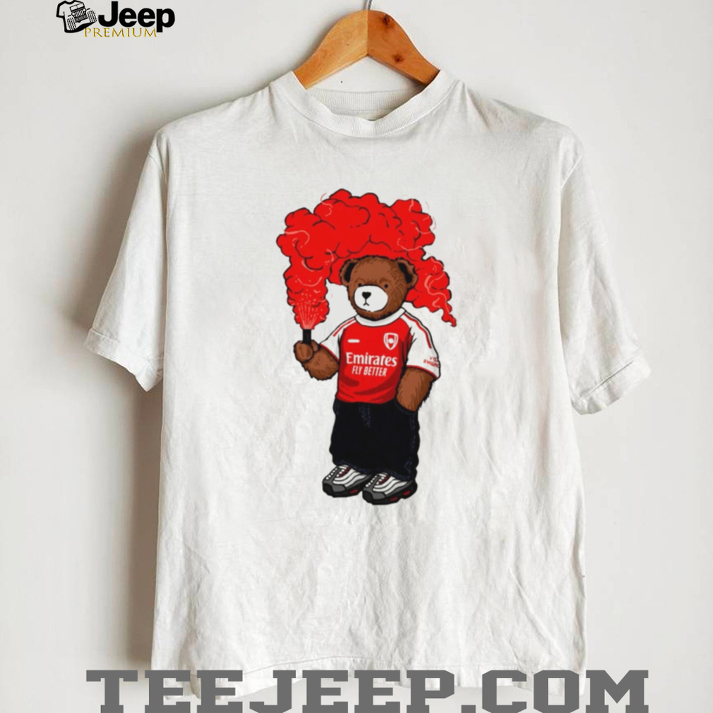 Arsenal Emirates Football Club Teddy Bear Flare T Shirt Arsenal Emirates Football Club Teddy Bear Flare T Shirt