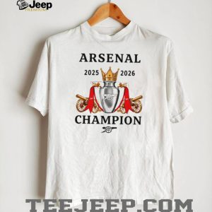 Arsenal FC Premier League 2026 Champions Trophy T Shirt