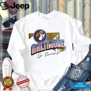 Baltimore Football Mascot State Map Graphic T Shirt