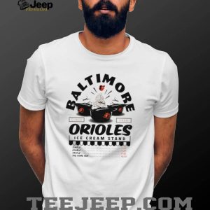 Baltimore Orioles Ice Cream Stand Retro Baseball Team T Shirt