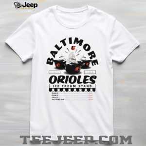 Baltimore Orioles Ice Cream Stand Retro Baseball Team T Shirt