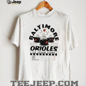 Baltimore Orioles Ice Cream Stand Retro Baseball Team T Shirt
