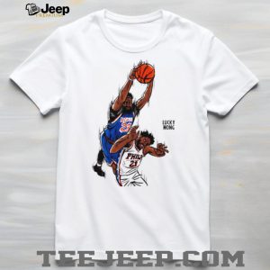 Basketball Poster Art Dunking Duel Graphic T Shirt