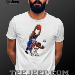 Basketball Poster Art Dunking Duel Graphic T Shirt