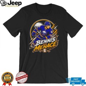 Bennis The Menace #6 Buffalo Sabres Hockey Fan Graphic T Shirt Bennis The Menace #6 Buffalo Sabres Hockey Fan Graphic T Shirt