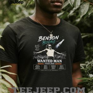 Benson Boone Wanted Man Tour 2026 Retro Concert Graphic T Shirt