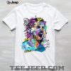 Anime Girl Hugging Big White Dog Parody Graphic T Shirt Anime Girl Hugging Big White Dog Parody Graphic T Shirt