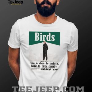 Birds Country Coach Smoke Vintage Style Football T Shirt