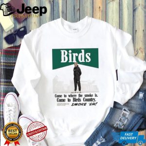 Birds Country Coach Smoke Vintage Style Football T Shirt