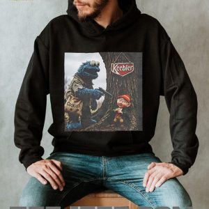 Blue Monster and Forest Elf Edgy muppet meme shirt