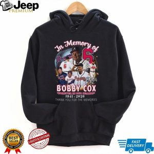 Bobby Cox In Memory Of 1941 2026 Atlanta Baseball Legend Tribute T Shirt
