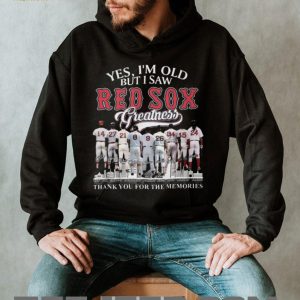 Boston Red Sox Greatness Legends Lineup Thank You For Memories T Shirt