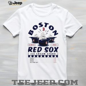 Boston Red Sox Ice Cream Stand Vintage Baseball Team T Shirt