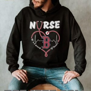 Boston Red Sox Nurse T Shirt MLB Baseball It's a Work of Heart Nursing T Shirt
