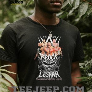 Brock Lesnar WWE Wrestling Legend Tribute Skull Graphic T Shirt