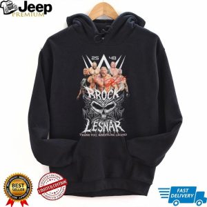 Brock Lesnar WWE Wrestling Legend Tribute Skull Graphic T Shirt