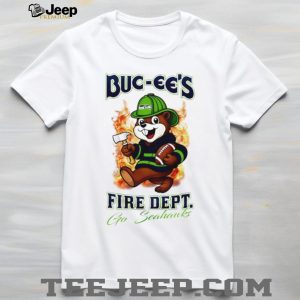 Buc ees Fire Dept Seahawks Mascot Football Fan Unisex T Shirt