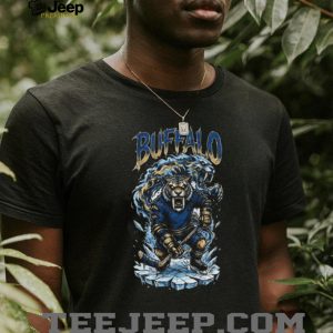 Buffalo Hockey Saber Toothed Tiger Ice Skating Graphic T Shirt