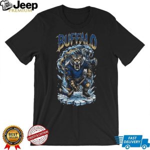 Buffalo Hockey Saber Toothed Tiger Ice Skating Graphic T Shirt