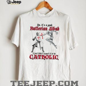 Butlerian Jihad Catholic Knight Robot Sci Fi Humor T Shirt