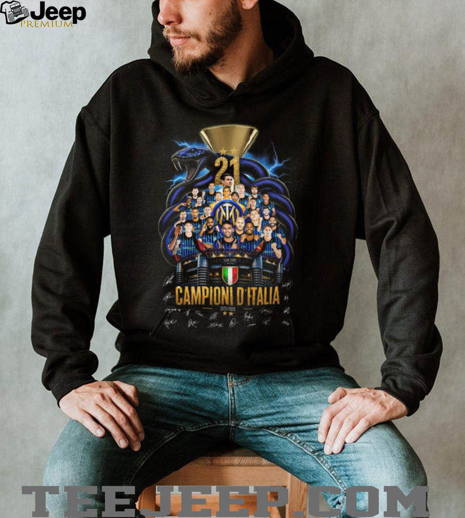 Campioni D Italia 21 Inter Milan Soccer Team Stadium Snake Gold T Shirt Campioni D Italia 21 Inter Milan Soccer Team Stadium Snake Gold T Shirt