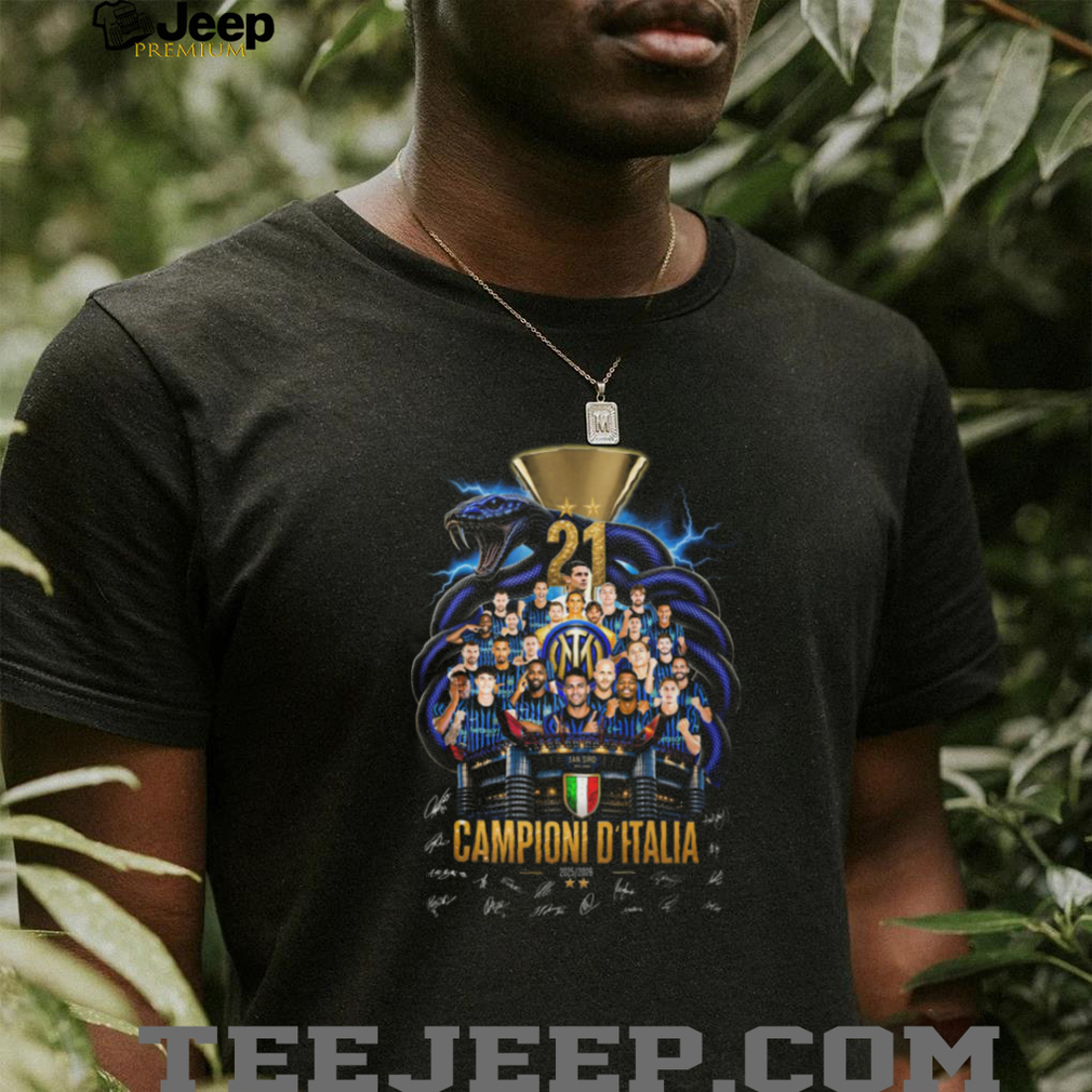 Campioni D Italia 21 Inter Milan Soccer Team Stadium Snake Gold T Shirt Campioni D Italia 21 Inter Milan Soccer Team Stadium Snake Gold T Shirt