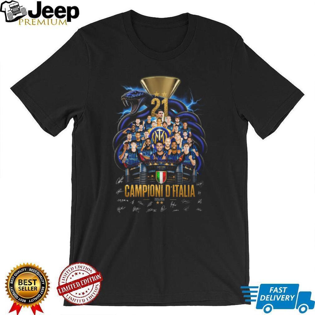 Campioni D Italia 21 Inter Milan Soccer Team Stadium Snake Gold T Shirt Campioni D Italia 21 Inter Milan Soccer Team Stadium Snake Gold T Shirt