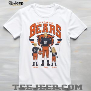 Chicago Bears Best Dad Ever Custom Name And Number Family T Shirt