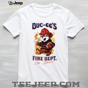 Chicago Bears Buc ees Mascot Fire Department Football T Shirt