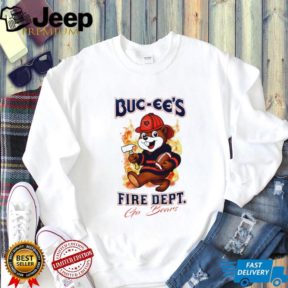 Chicago Bears Buc ees Mascot Fire Department Football T Shirt Chicago Bears Buc ees Mascot Fire Department Football T Shirt