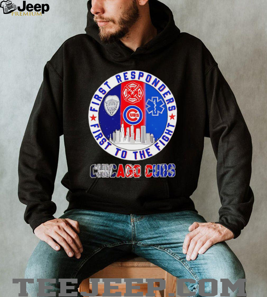Chicago Cubs First Responders Tribute Baseball Graphic T Shirt Chicago Cubs First Responders Tribute Baseball Graphic T Shirt