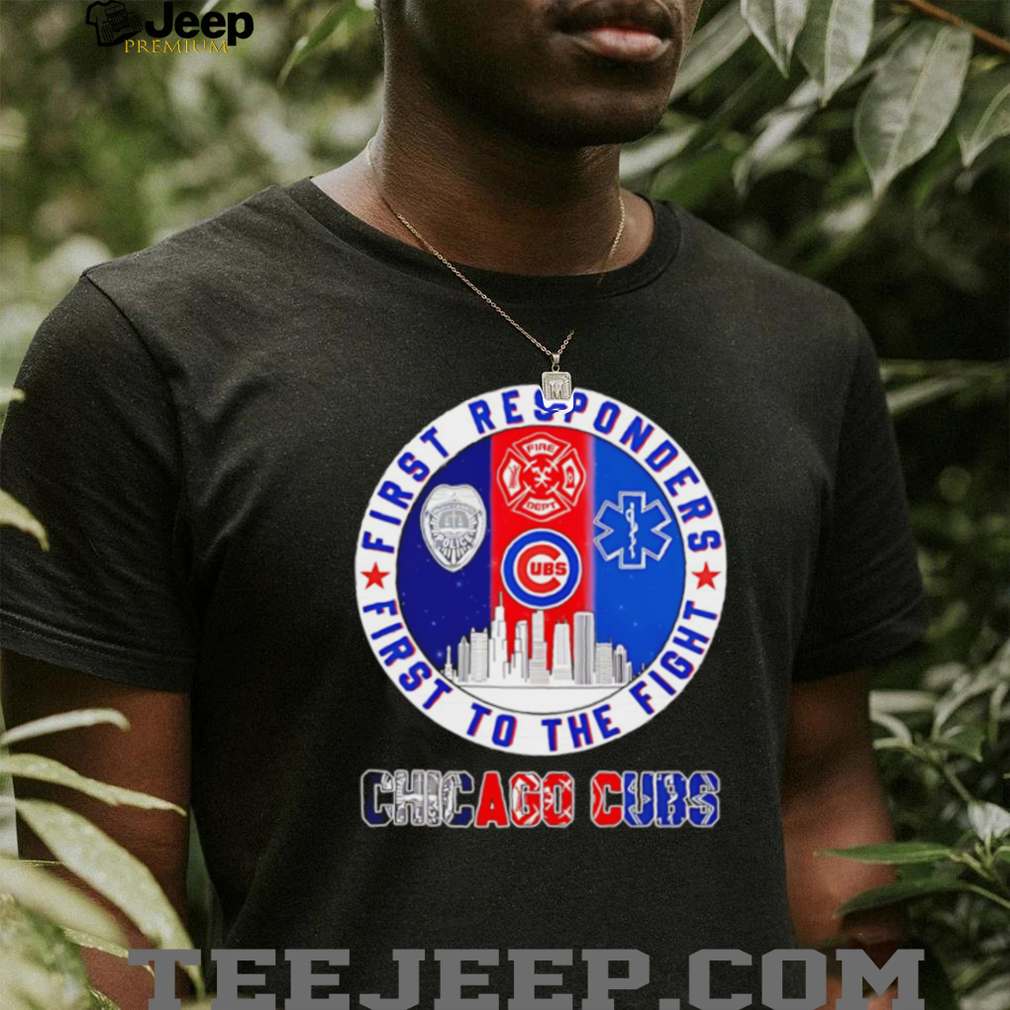 Chicago Cubs First Responders Tribute Baseball Graphic T Shirt Chicago Cubs First Responders Tribute Baseball Graphic T Shirt