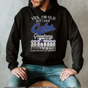 Chicago Cubs Greatness Players Signatures Numbers Blue White Thank You For Memories T Shirt