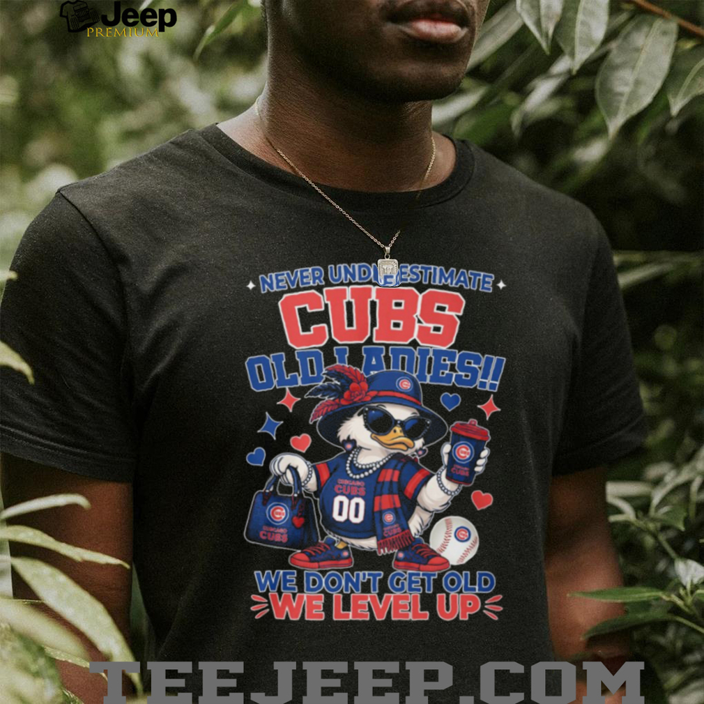Chicago Cubs Old Ladies We Level Up Duck Fan Apparel T Shirt Chicago Cubs Old Ladies We Level Up Duck Fan Apparel T Shirt