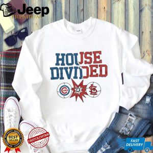 Chicago Cubs St Louis Cardinals Baseball House Divided T Shirt Chicago Cubs St Louis Cardinals Baseball House Divided T Shirt