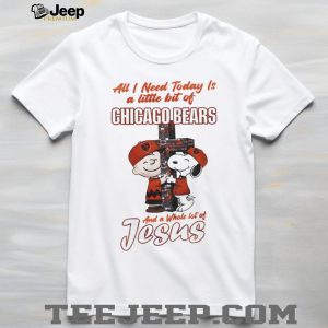 Chicago Football Fan Snoopy Jesus Christian T Shirt